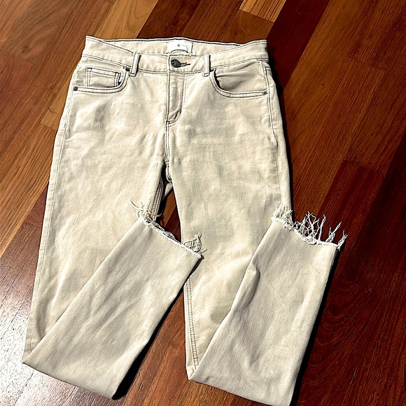 Lou & Grey jeans - Size 27 - women’s light khaki / off white pants / jeans - Picture 1 of 8